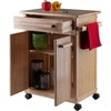 image:imageWinsome Wood Kitchen Cart Natural Single Drawer 82027  Rolling Utility amp Serving Cart for Snacks Drinks Kitchen Essentials Storage amp Organization for Home or ApartmentStorage Cart