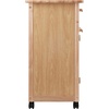 image:imageWinsome Wood Kitchen Cart Natural Single Drawer 82027  Rolling Utility amp Serving Cart for Snacks Drinks Kitchen Essentials Storage amp Organization for Home or ApartmentStorage Cart