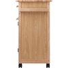 image:imageWinsome Wood Kitchen Cart Natural Single Drawer 82027  Rolling Utility amp Serving Cart for Snacks Drinks Kitchen Essentials Storage amp Organization for Home or ApartmentStorage Cart