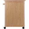 image:imageWinsome Wood Kitchen Cart Natural Single Drawer 82027  Rolling Utility amp Serving Cart for Snacks Drinks Kitchen Essentials Storage amp Organization for Home or ApartmentStorage Cart