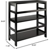 image:imageWinsome Wood Leo model name Shelving Small and Large Espresso2 Tier Wide