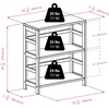 image:imageWinsome Wood Leo model name Shelving Small and Large Espresso2 Tier Wide