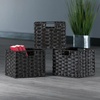 image:imageWinsome Wood Melanie Basket Chocolate 3 Pieces3Basket Mix
