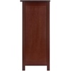 image:imageWinsome Wood Milan 4Pc Storage Shelf with 3 Foldable Woven Baskets  Walnut