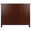 image:imageWinsome Wood Milan 4Pc Storage Shelf with 3 Foldable Woven Baskets  Walnut