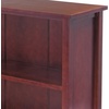 image:imageWinsome Wood Milan Wood 3 Tier Open Cabinet and 6 Rattan Baskets in Walnut Finish