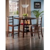 image:imageWinsome Wood Orlando 3Pc Set High Table 2 Shelves w 2 Ladder Back Stools