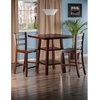 image:imageWinsome Wood Orlando 3Pc Set High Table 2 Shelves w 2 Ladder Back Stools