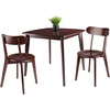 image:imageWinsome Wood Pauline 3Pc Set Table with Chairs Walnut Finish