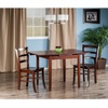 image:imageWinsome Wood Pulman 3Pc Set Extension Table 2 Ladder Back Chairs