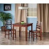 image:imageWinsome Wood Pulman 3Pc Set Extension Table w 2 Ladder Back Chairs