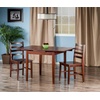 image:imageWinsome Wood Pulman 3Pc Set Extension Table w 2 Ladder Back Chairs