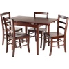 image:imageWinsome Wood Pulman 5Pc Set Extension Table with Ladder Back Chairs