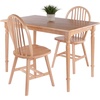 image:imageWinsome Wood Ravenna 3Pc Dining Table with Windsor Chairs  Natural