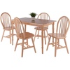 image:imageWinsome Wood Ravenna 5Pc Dining Table with Windsor Chairs  Natural