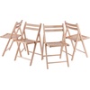 image:imageWinsome Wood Robin Seating Walnut Set of 4  Convenient amp Lightweight Portable Kitchen amp Dining Chairs for Small Homes amp Apartments Indoor amp Outdoor Foldable SeatingNatural Finish