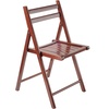 image:imageWinsome Wood Robin Seating Walnut Set of 4  Convenient amp Lightweight Portable Kitchen amp Dining Chairs for Small Homes amp Apartments Indoor amp Outdoor Foldable SeatingWalnut