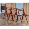 image:imageWinsome Wood Robin Seating Walnut Set of 4  Convenient amp Lightweight Portable Kitchen amp Dining Chairs for Small Homes amp Apartments Indoor amp Outdoor Foldable SeatingWalnut