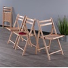 image:imageWinsome Wood Robin Seating Walnut Set of 4  Convenient amp Lightweight Portable Kitchen amp Dining Chairs for Small Homes amp Apartments Indoor amp Outdoor Foldable SeatingNatural Finish