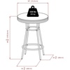 image:imageWinsome Wood Summit Dining Black Pub Table  Sturdy amp Stylish Round Pub Table for Kitchen or Dining Room Classic Home Decor Furniture