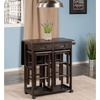 image:imageWinsome Wood Suzanne Kitchen Square Natural Beech  Convenient Sturdy Mobile Kitchen amp Dining Room Table amp Chairs with Storage for Small Spaces Dorms ApartmentsCoffee Finish