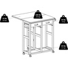 image:imageWinsome Wood Suzanne Kitchen Square Natural Beech  Convenient Sturdy Mobile Kitchen amp Dining Room Table amp Chairs with Storage for Small Spaces Dorms ApartmentsBeech