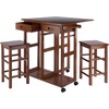 image:imageWinsome Wood Suzanne Kitchen Square Natural Beech  Convenient Sturdy Mobile Kitchen amp Dining Room Table amp Chairs with Storage for Small Spaces Dorms ApartmentsTeak