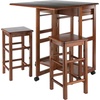 image:imageWinsome Wood Suzanne Kitchen Square Natural Beech  Convenient Sturdy Mobile Kitchen amp Dining Room Table amp Chairs with Storage for Small Spaces Dorms ApartmentsTeak