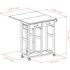 image:imageWinsome Wood Suzanne Kitchen Square Natural Beech  Convenient Sturdy Mobile Kitchen amp Dining Room Table amp Chairs with Storage for Small Spaces Dorms ApartmentsCoffee Finish