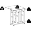 image:imageWinsome Wood Suzanne Kitchen Square Natural Beech  Convenient Sturdy Mobile Kitchen amp Dining Room Table amp Chairs with Storage for Small Spaces Dorms ApartmentsTeak