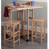 image:imageWinsome Wood Suzanne Kitchen Square Natural Beech  Convenient Sturdy Mobile Kitchen amp Dining Room Table amp Chairs with Storage for Small Spaces Dorms ApartmentsBeech