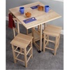 image:imageWinsome Wood Suzanne Kitchen Square Natural Beech  Convenient Sturdy Mobile Kitchen amp Dining Room Table amp Chairs with Storage for Small Spaces Dorms ApartmentsBeech