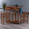 image:imageWinsome Wood Suzanne Kitchen Square Natural Beech  Convenient Sturdy Mobile Kitchen amp Dining Room Table amp Chairs with Storage for Small Spaces Dorms ApartmentsTeak