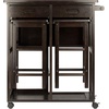 image:imageWinsome Wood Suzanne Kitchen Square Natural Beech  Convenient Sturdy Mobile Kitchen amp Dining Room Table amp Chairs with Storage for Small Spaces Dorms ApartmentsCoffee Finish