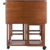 image:imageWinsome Wood Suzanne Kitchen Square Natural Beech  Convenient Sturdy Mobile Kitchen amp Dining Room Table amp Chairs with Storage for Small Spaces Dorms ApartmentsTeak