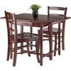image:imageWinsome Wood Taylor 3Pc Set Drop Leaf Table amp 2 Ladder Back Chairs