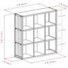 image:imageWinsome Wood Timothy 7Pc 3x3 Storage Shelf with 6 Foldable Woven Baskets  Black and Chocolate