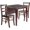 image:imagePerrone 3Pc Dining Set Drop Leaf Table amp 2 Ladderback Chairs