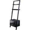 image:imageWinsome Bellamy Leaning Shelf with Storage Black
