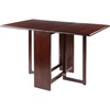 image:imageWinsome Clara Foldable Dining Table 47 Wide 30 High Walnut