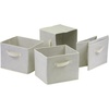 image:imageWinsome Fabric Capri Foldable Basket Beige 6Pack 82611  Foldable Organizer Baskets for Toys Clothes Sheets Craft Supplies Home amp Office Storage and Organization ContainersBeige