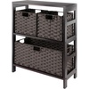 image:imageWinsome Leo 3Tiered Ladder Shelves Modern amp Practical Open Display Bookshelves for Living Room Den Office Bedroom Functional Home Decor Furniture2 Tier  3 Baskets