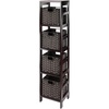 image:imageWinsome Leo 3Tiered Ladder Shelves Modern amp Practical Open Display Bookshelves for Living Room Den Office Bedroom Functional Home Decor Furniture4 Tier Narrow