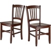 image:imageWinsome Madison Seating Walnut Medium  Classic Backed Kitchen amp Dining Room Chairs Simple amp Elegant Home Seating Solution Great for Office Hallway Bedroom