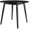 image:imageWinsome Moreno Round Double Drop Leaf Dining Table for Dining Room Apartment 37 Black