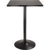 image:imageWinsome Obsidian Tall Square Dining Table for Kitchen Dining Room 35 BlackDining