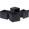 image:imageWinsome Omaha Set of 6 Home Storage Baskets  Stackable Storage Bins for Home Organizing Functional Furniture for Bedroom Living Room Office EntrywayBlack