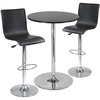 image:imageWinsome Spectrum 3 Piece Round Pub Table Set Black  Metal 28