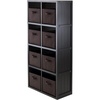 image:imageWinsome Timothy Shelving small BlackBlack  Chocolate