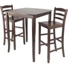 image:imageWinsome Wood 3Pc Inglewood HighPub Dining Table with Ladder Back Stool